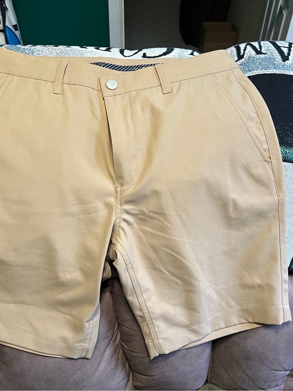 Bonobos Camel Khaki Flat-Front Men’s Shorts